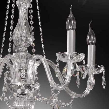 Lámpara de araña Kristall III