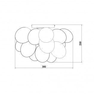 Plafón de techo Balbo (4 luces)