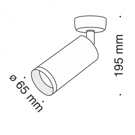 Foco orientable para techo Focus