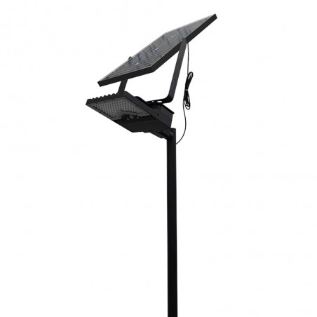 Lampadaire LED avec panneau solaire amovible (40W)