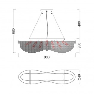 Lámpara colgante Toils