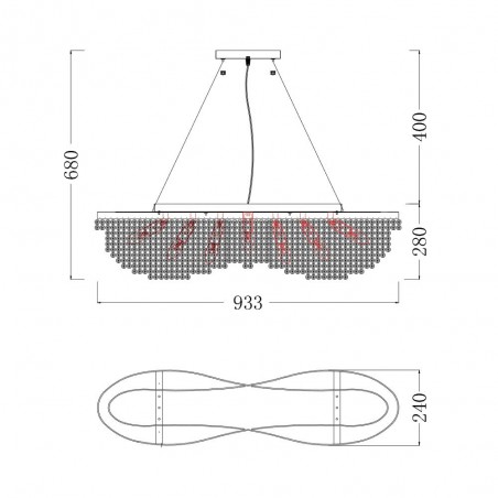 Lámpara colgante Toils