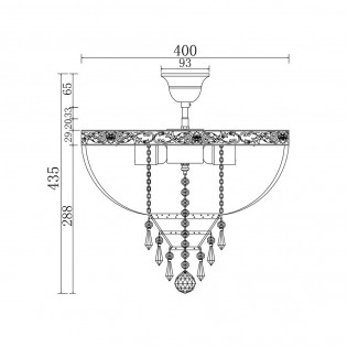 Lámpara de techo Palace