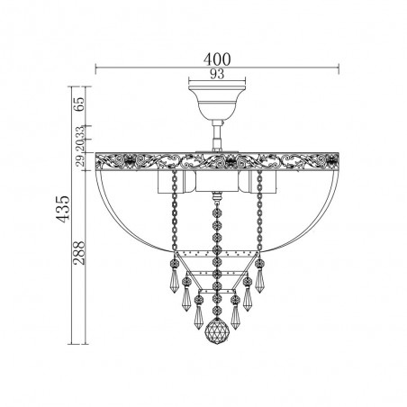 Lámpara de techo Palace