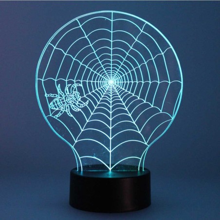Veilleuse 3D LED Toile d'araignée (2.5W)