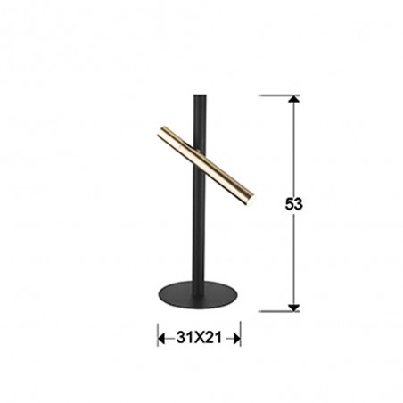 Lampe de table LED Tiges (2x5W)