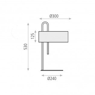 Lámpara de mesa Clip
