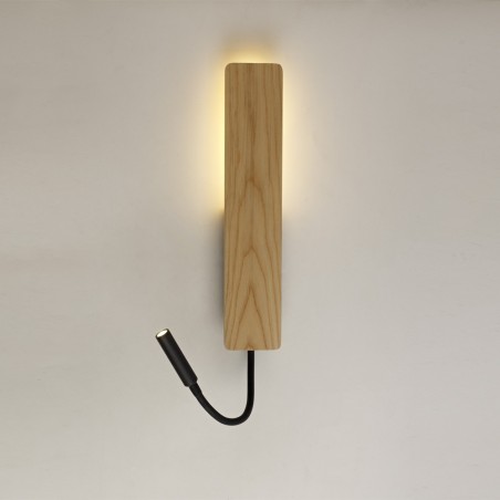 Applique LED verticale avec spot de lecture Renoir (5W)
