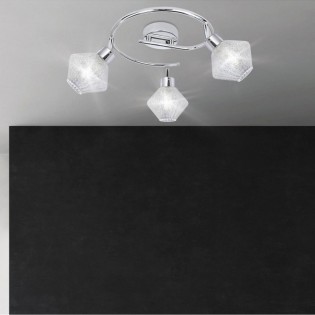 Plafón de techo Ozadi (3 luces)