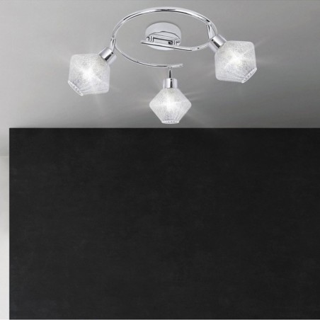 Plafón de techo Ozadi (3 luces)