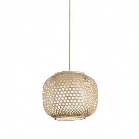Lampe à suspension en bambou zen