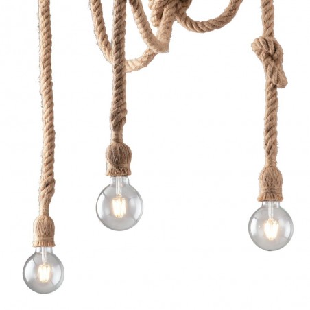 Lámpara colgante Rope (3 luces)