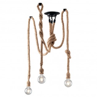 Lámpara colgante Rope (3 luces)