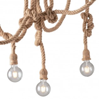 Lámpara colgante Rope (5 luces)