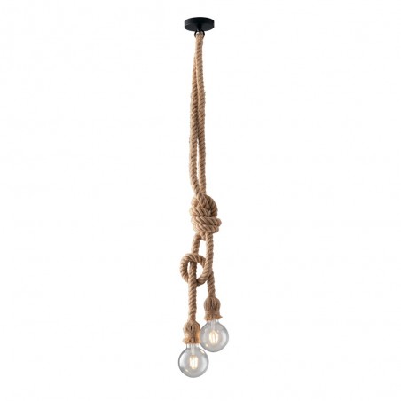 Lampe suspendue en chanvre Rope (2 Lumières)