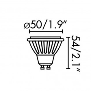 Ampoule LED GU10 dimmable 8W