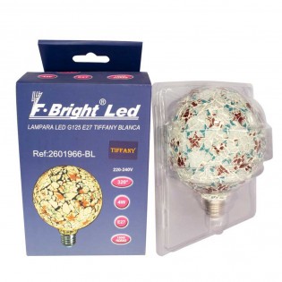 Bombilla LED decorativa Tiffany E27 4W (Blanca)