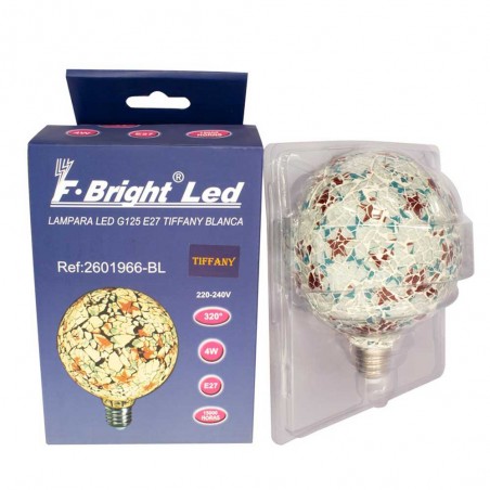 Bombilla LED decorativa Tiffany E27 4W (Blanca)