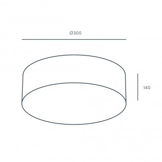 Lampe de plafond Tamb (ronde)