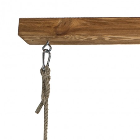 Suspension barre LED bois Antares