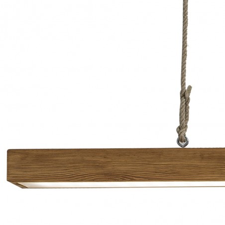 Suspension barre LED bois Antares