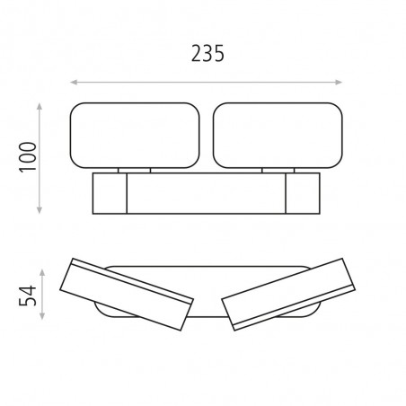 Aplique de exterior LED Kansas