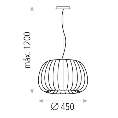 Lampe à suspension Mirta