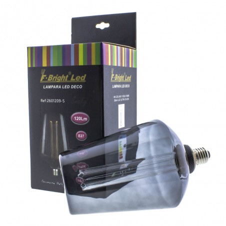 Bombilla LED decorativa E27 efecto fumé (4W)