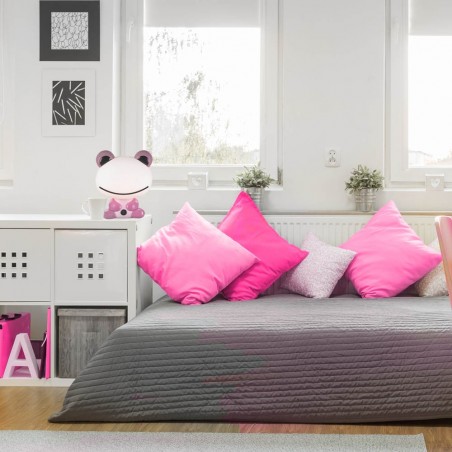 Lampe de table pour enfant Crapaud rose