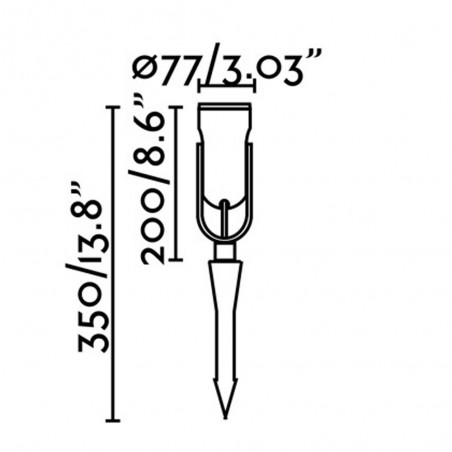 Piqueta de exterior LED Slot (14W)