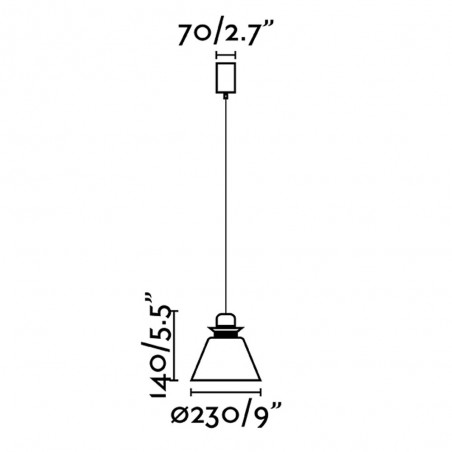 Lampe à suspension Naos