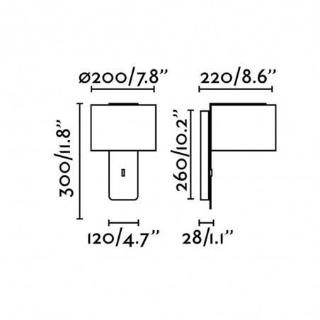 Aplique de pared Fold