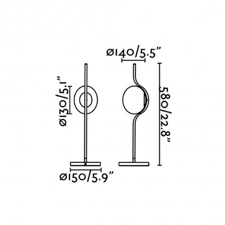 Lampe de table LED à intensité variable Le Vita II (6W)
