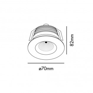 Empotrable para techo LED Clear