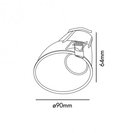 Empotrable bañador de pared Fresh