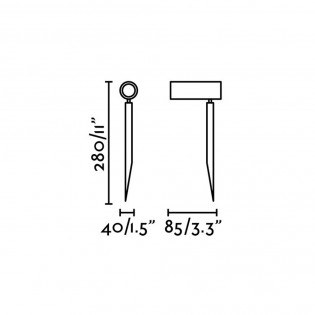 Foco con piqueta LED SETH-28 (6W)