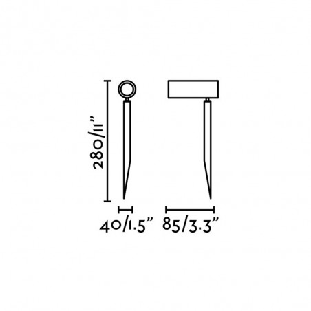 Foco con piqueta LED SETH-28 (6W)