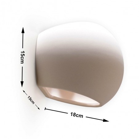 Aplique de pared Globe