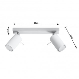 Regleta de techo Ring (2 luces)