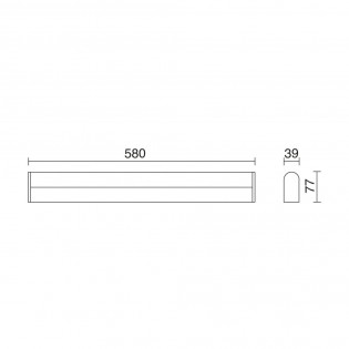 Aplique para baño LED Sheid