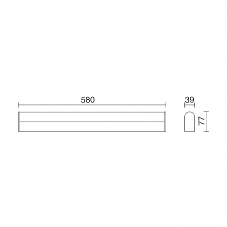 Aplique para baño LED Sheid