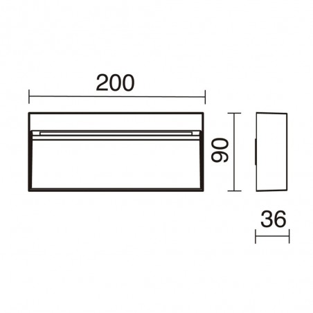 LED Applique extérieure Abar (7W)