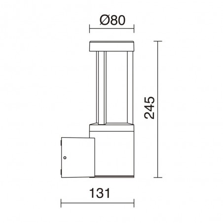 LED Applique Extérieur Aday (9W)
