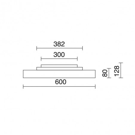 LED Plafonnier Bilog (48W)