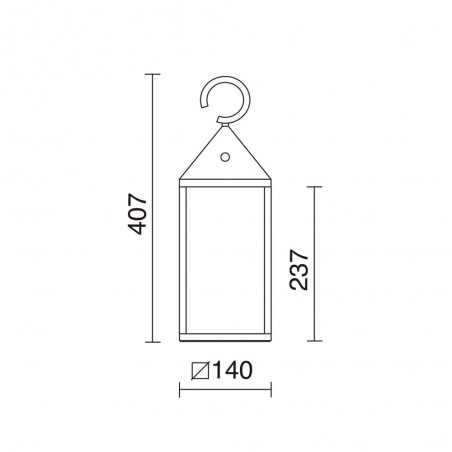 Lampe portable extérieure Erice à LED