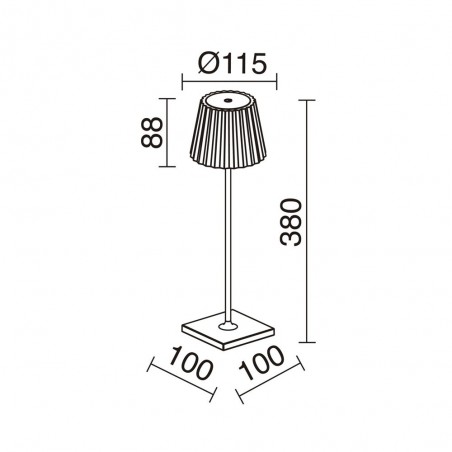 Portable Lampe a Poser Litta Round (2.2W)