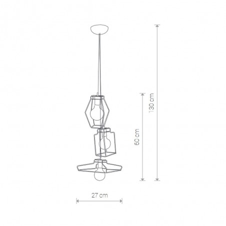 Lampe à suspension Fiord (3 lumieres)