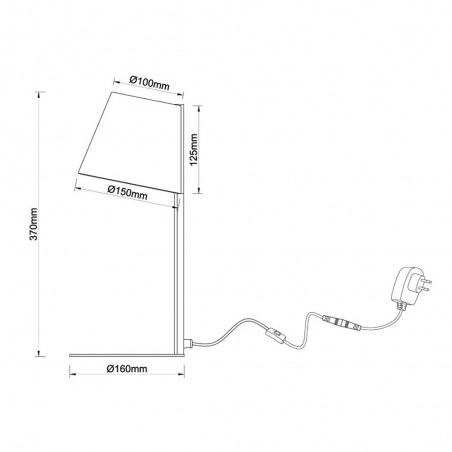 Lampe á poser LED Elna (6W)