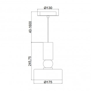 Lampe à suspension Void
