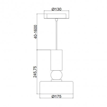 Lampe à suspension Void